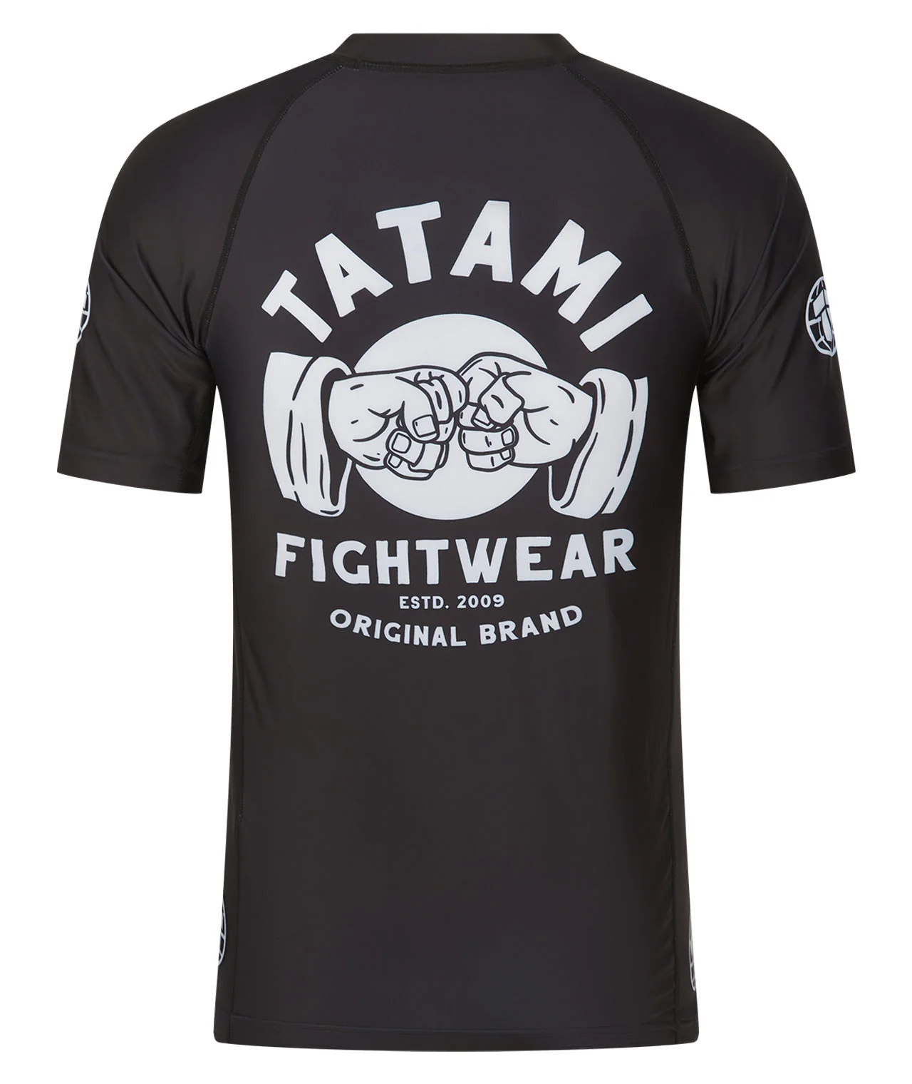 Fist Bump Short Sleeve Rash Guard - Black - Image 2