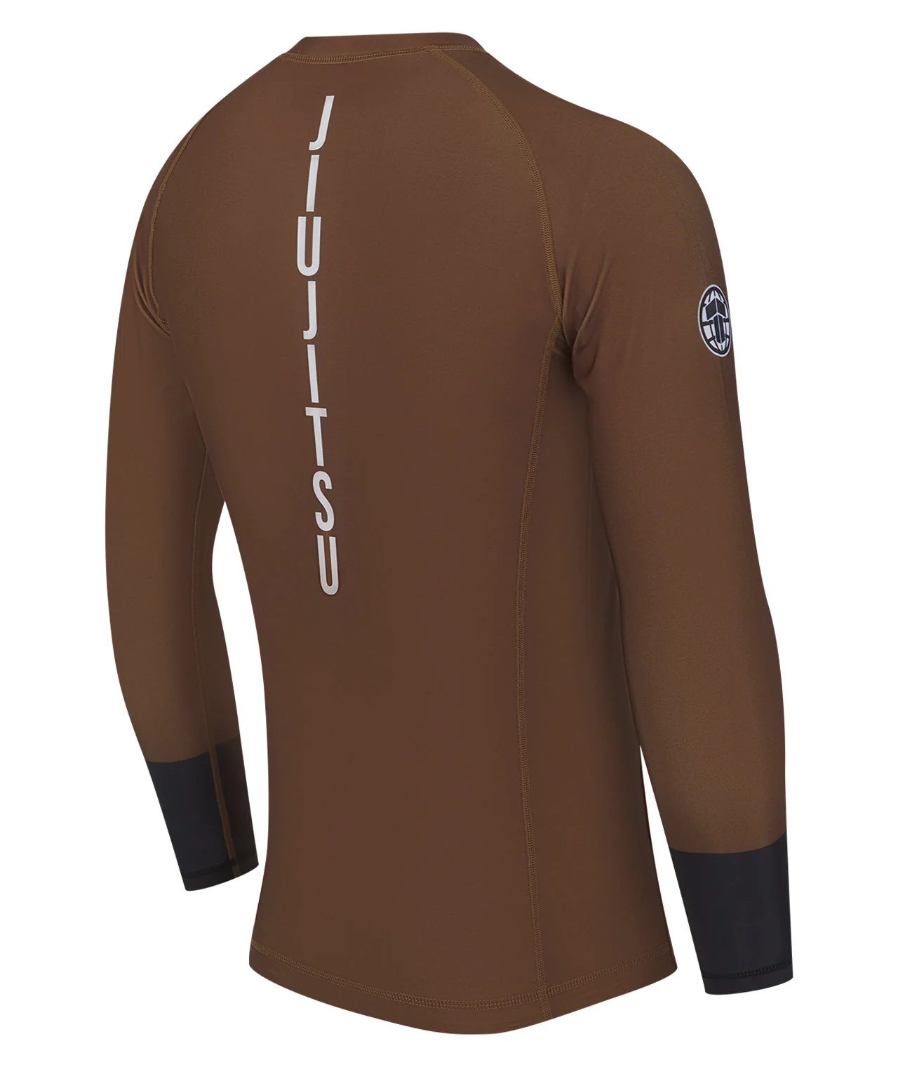 Mens Helena Ranked Long Sleeve Rash Guard - Brown - Image 4
