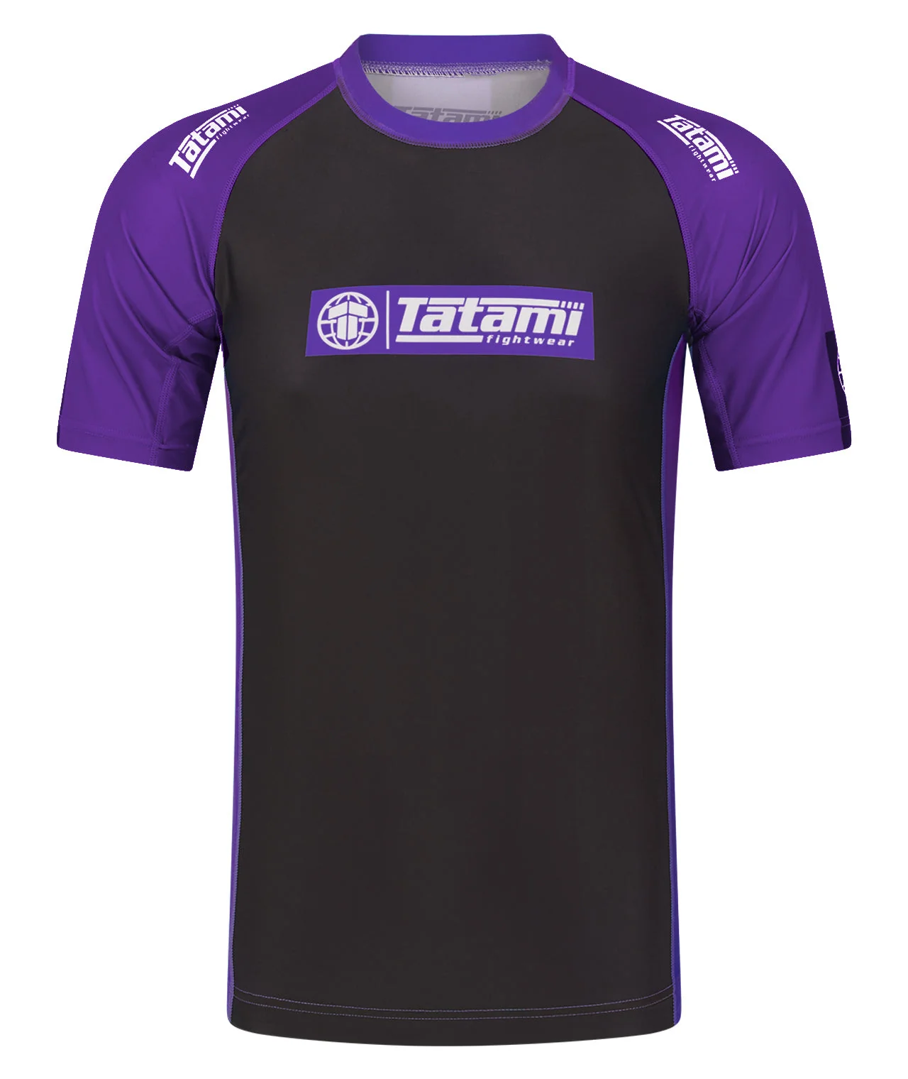 IBJJF Ranked Short Sleeve Rash Guard - Purple