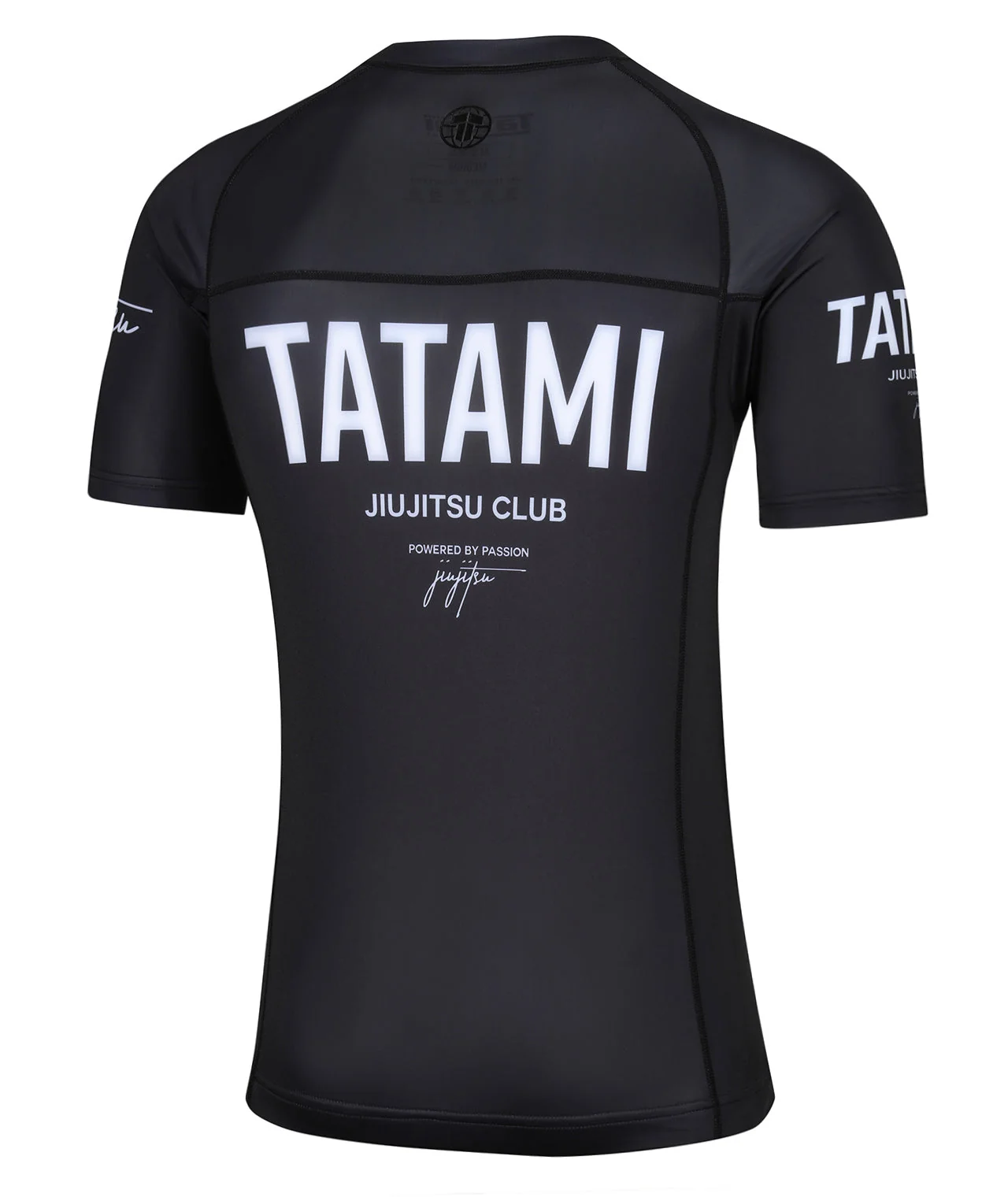 JJ Club Short Sleeve Rash Guard - Black - Image 5