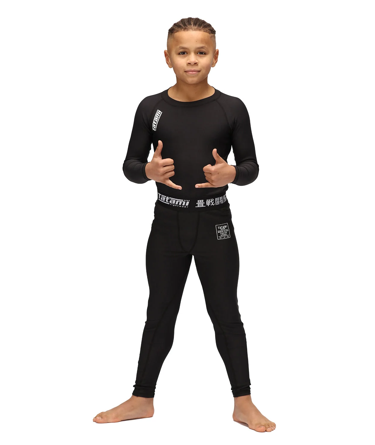 Kids Nova Spats - Black - Image 5