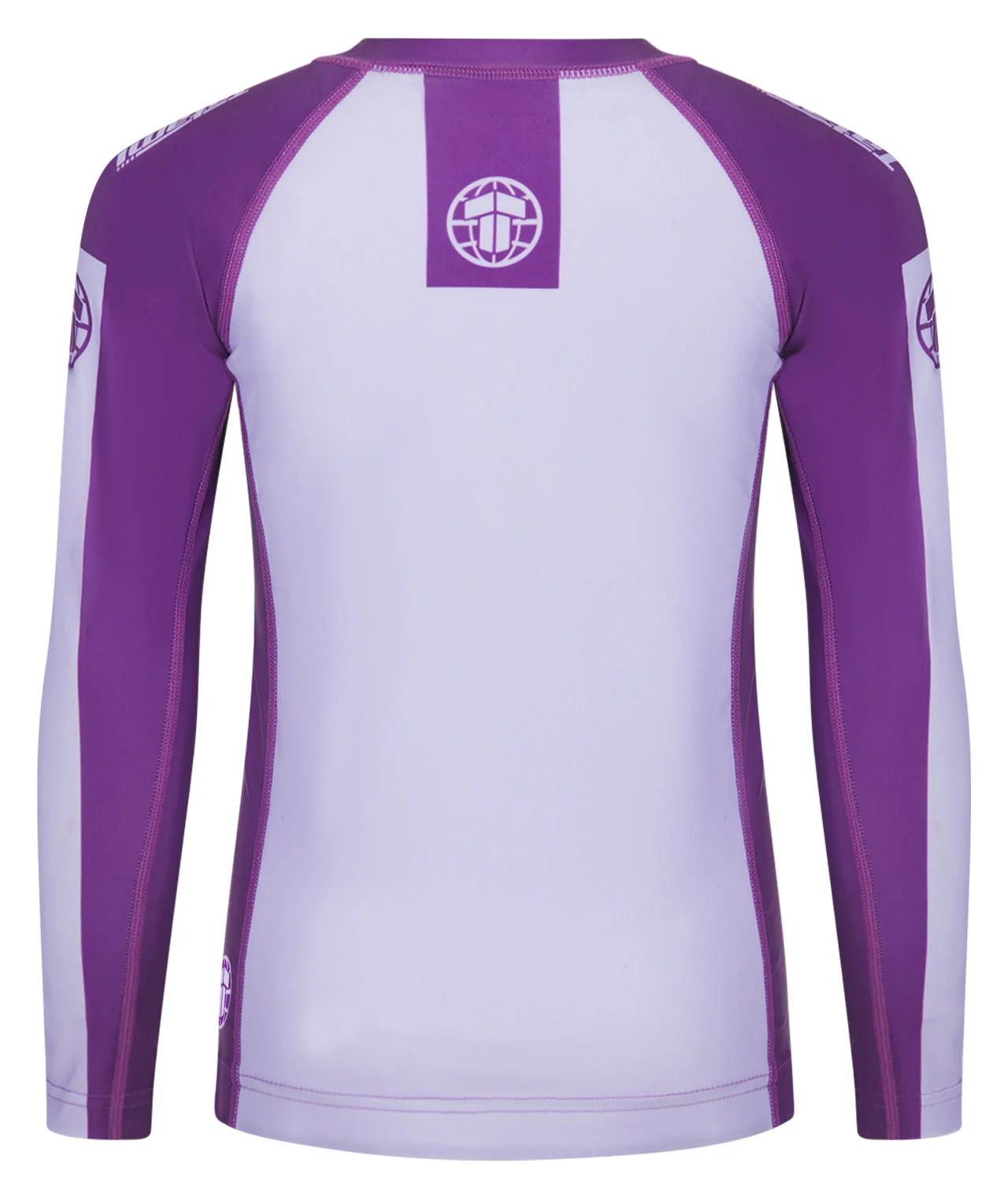 Kids Contrast Long Sleeve Rash Guard - Berry - Image 3
