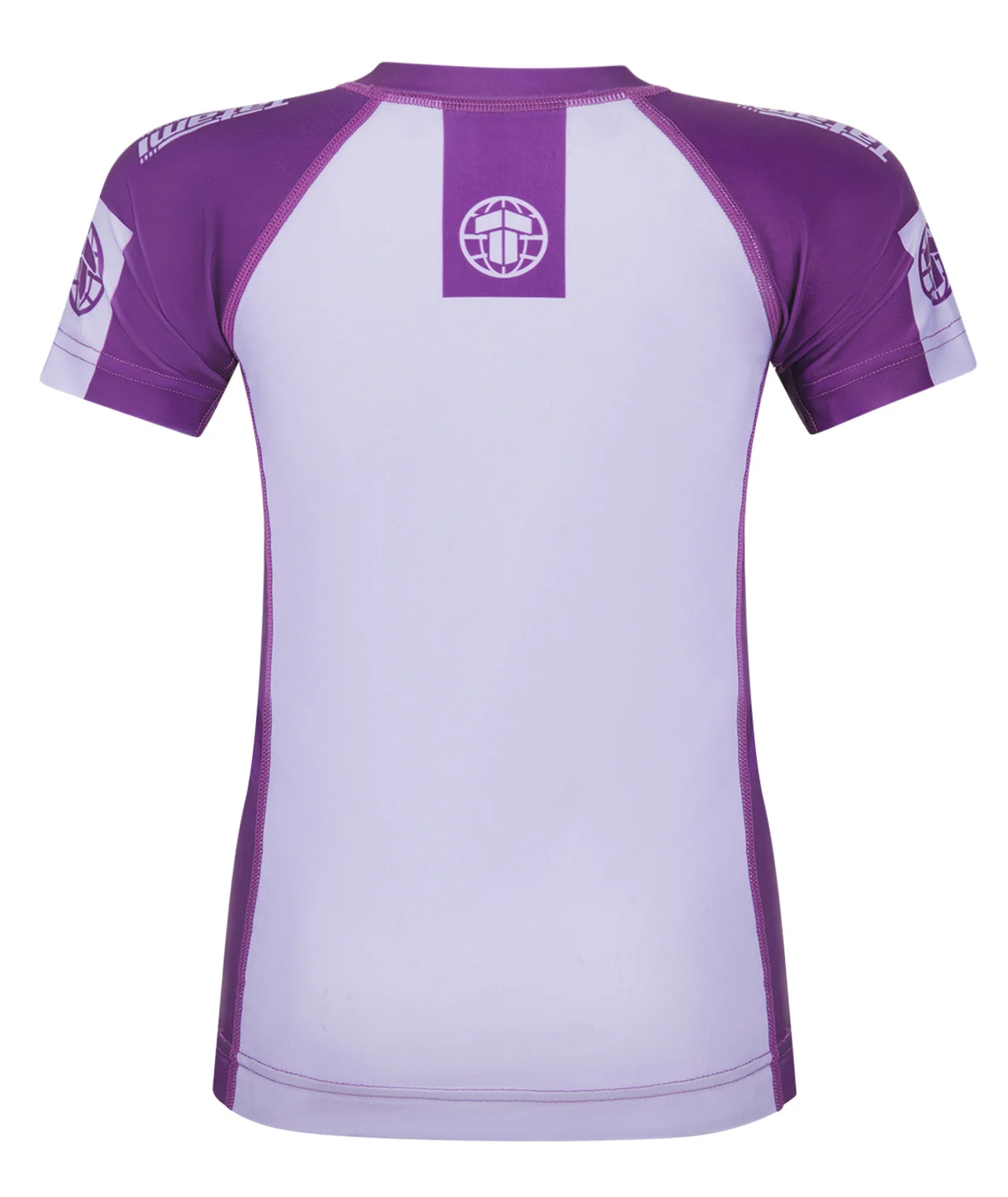 Kids Contrast Short Sleeve Rash Guard - Berry - Image 3