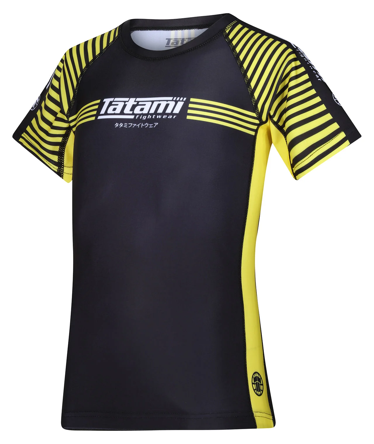 Kids IBJJF Ranked Rash Guard - Yellow - Image 3