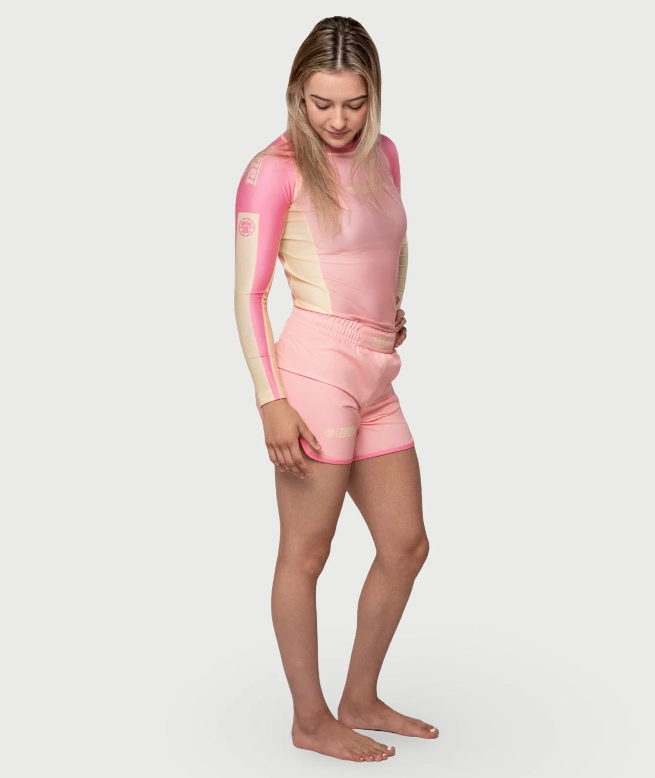 Ladies Contrast High Cut Shorts - Candy - Image 7
