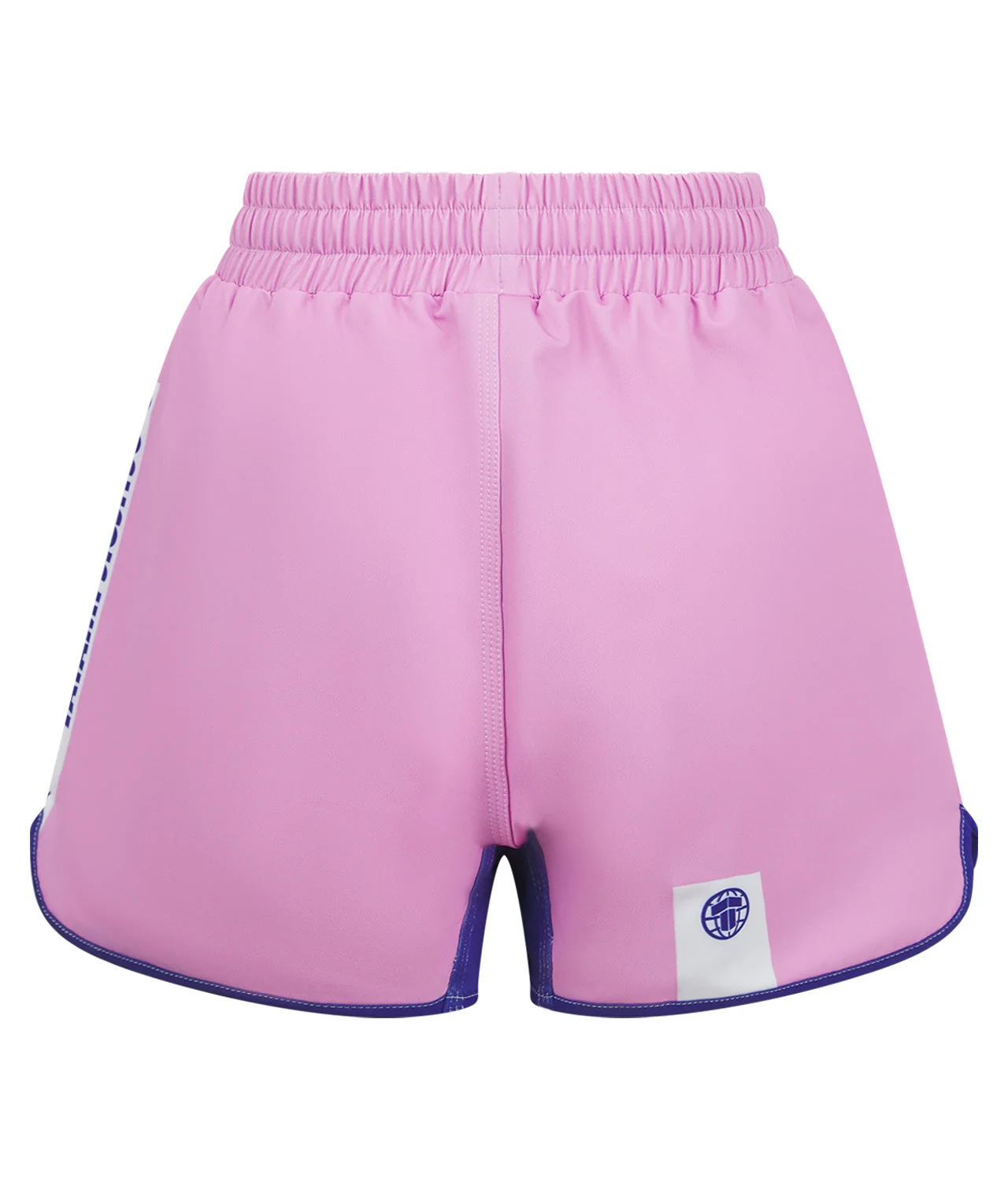 Ladies Contrast High Cut Shorts - Pink & Navy - Image 4