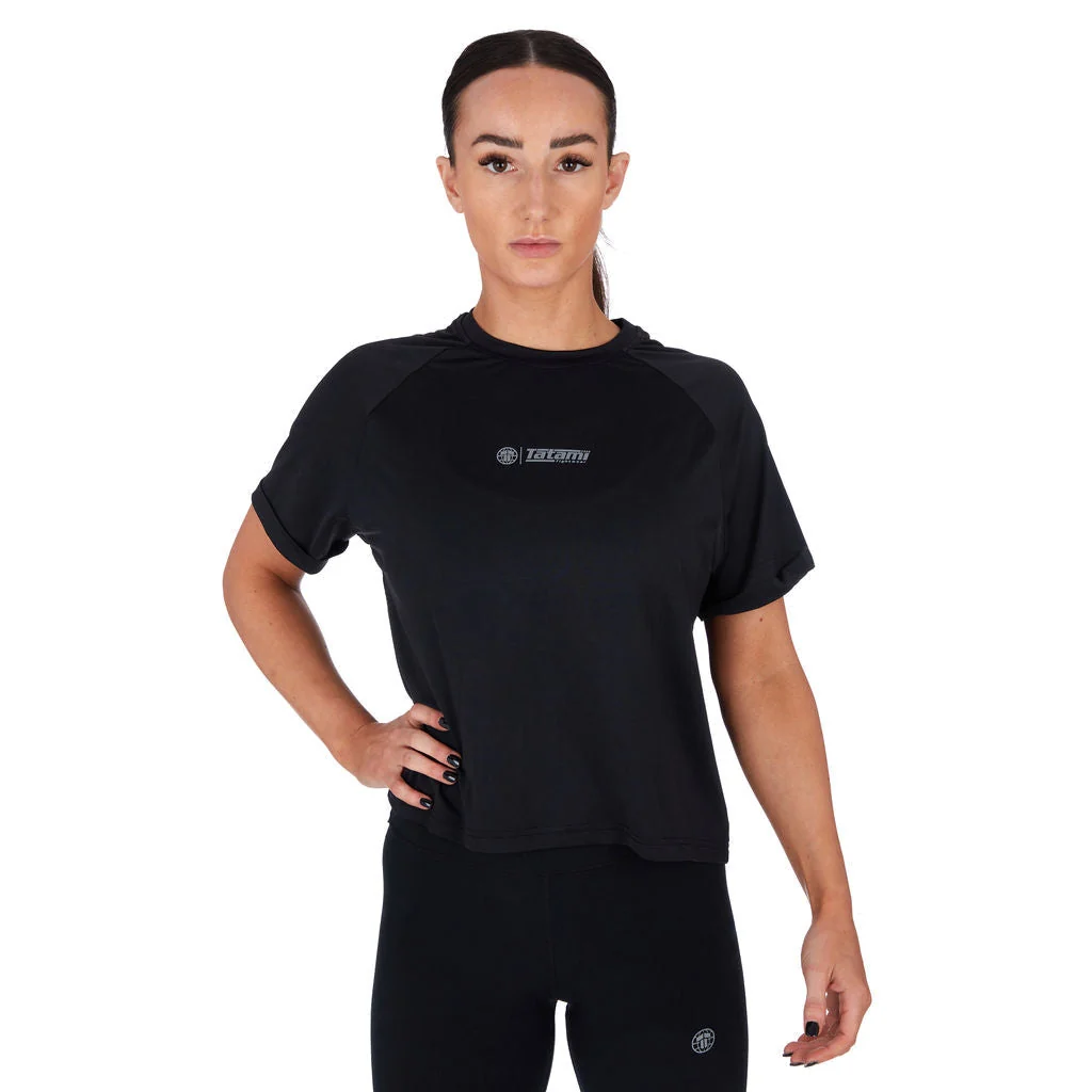 Ladies Fusion Dry Fit T-Shirt - Black - Image 2