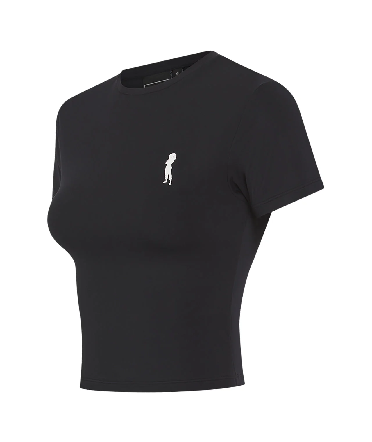 Ladies Helena Cropped T-Shirt - Black - Image 4