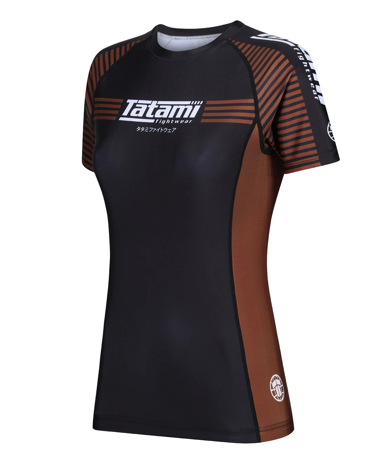 Ladies IBJJF Ranked Rash Guard - Brown - Image 3