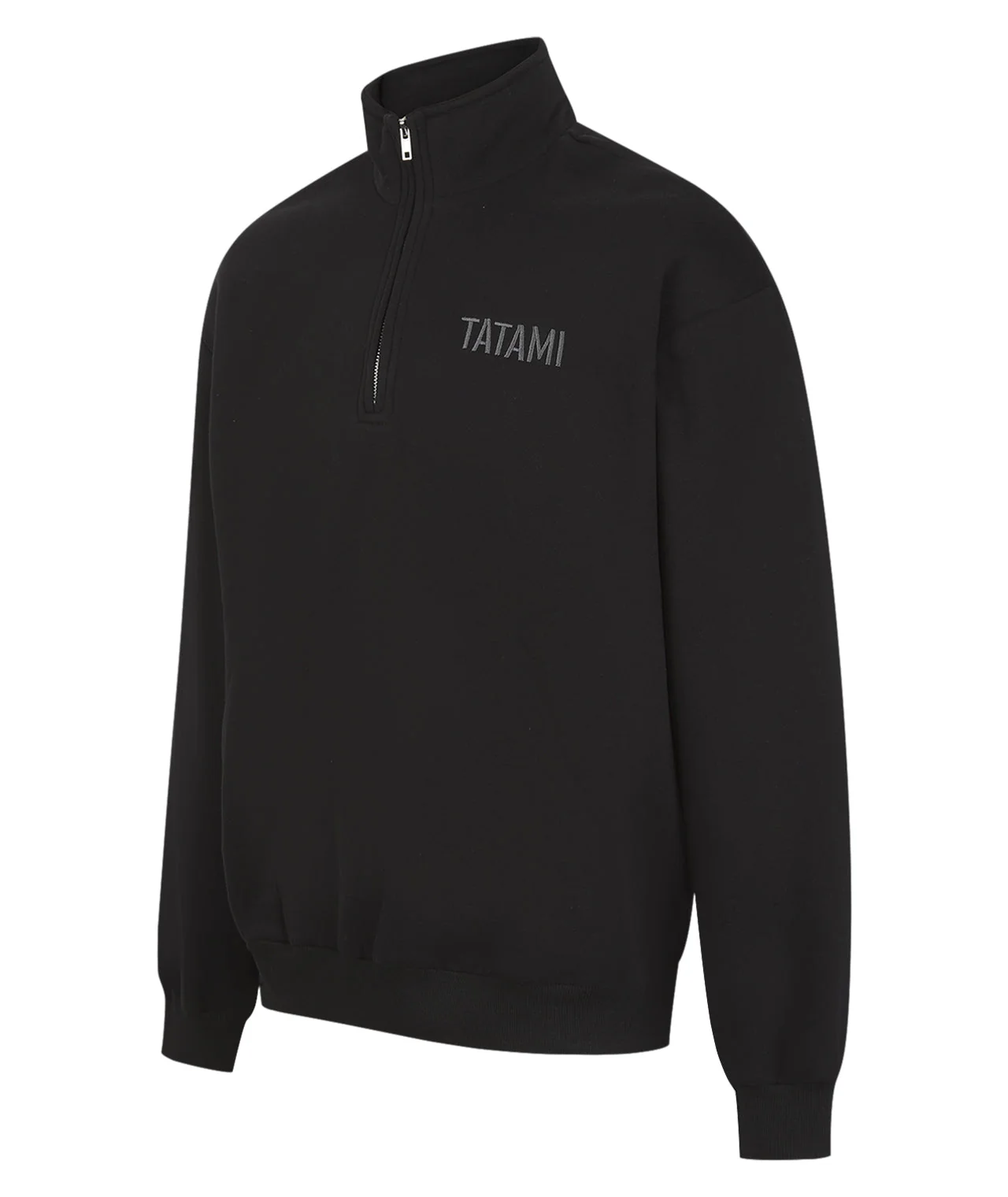Quarter Zip Jumper - Black - Image 4